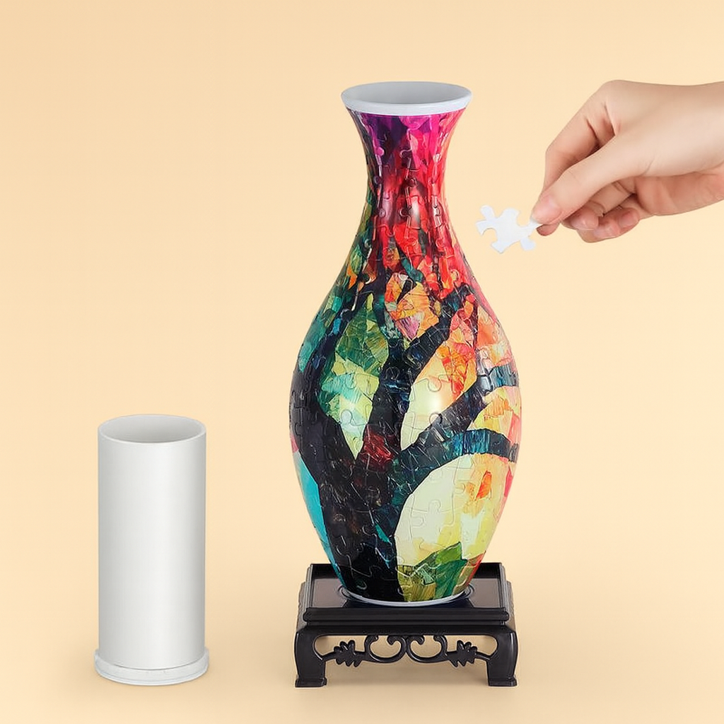 3D Puzzle Flower Vase