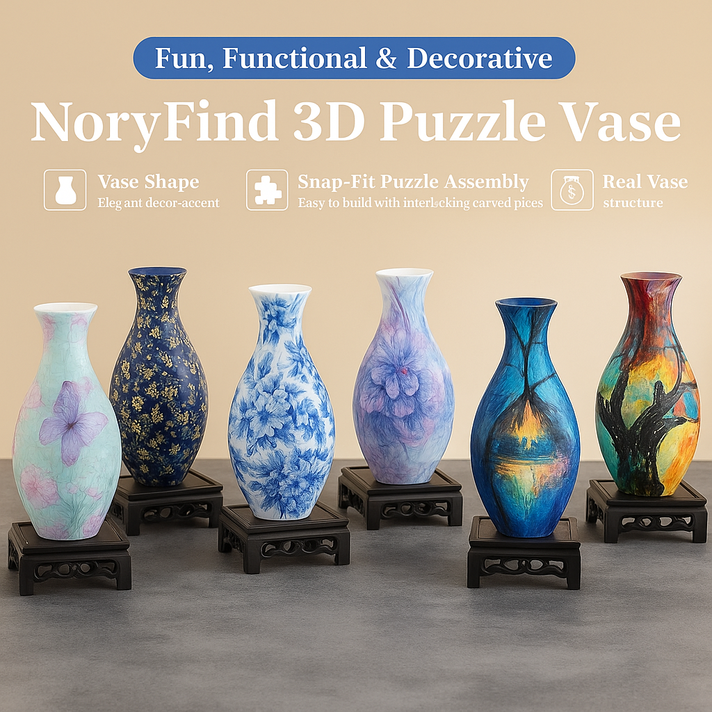 3D Puzzle Flower Vase